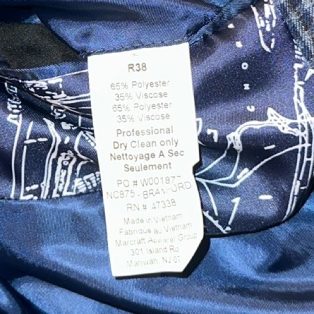 Nautica Men’s Blue Plaid Blazer Sport Jacket 38R Casual Preppy Formal Business - Picture 7 of 8
